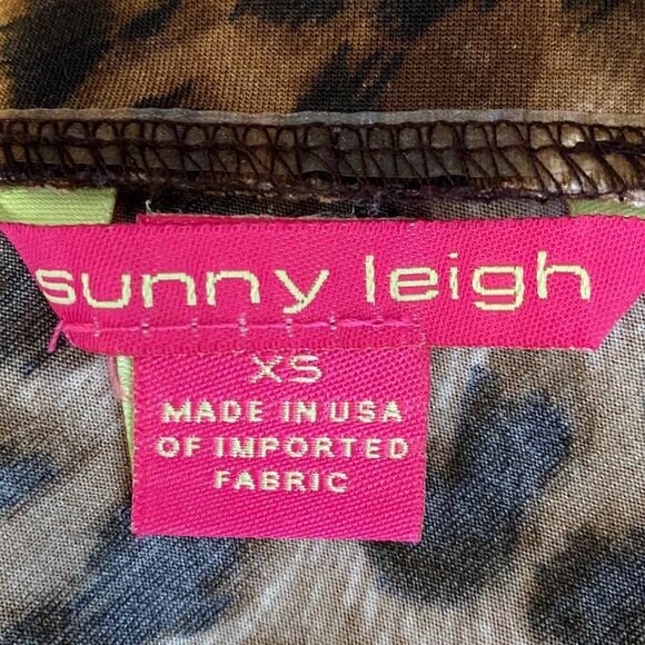 Sunny Leigh Boho Leopard Print Strapples Mini Dress Size XS - Picture 7 of 8